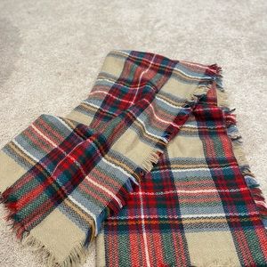 Large Plaid Scarf